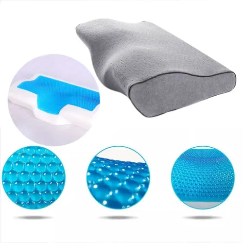 Almohada Cervical Premium Inteligente con Memoria y Gel Fresco
