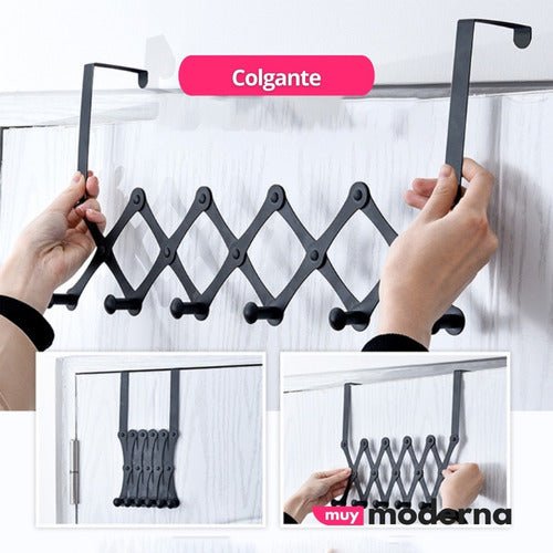 Perchero Extensible Para Colgar en Puertas - Muy Moderna Uruguay