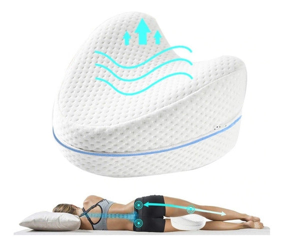 Almohada para Piernas con Espuma de Memoria Viscoelastica