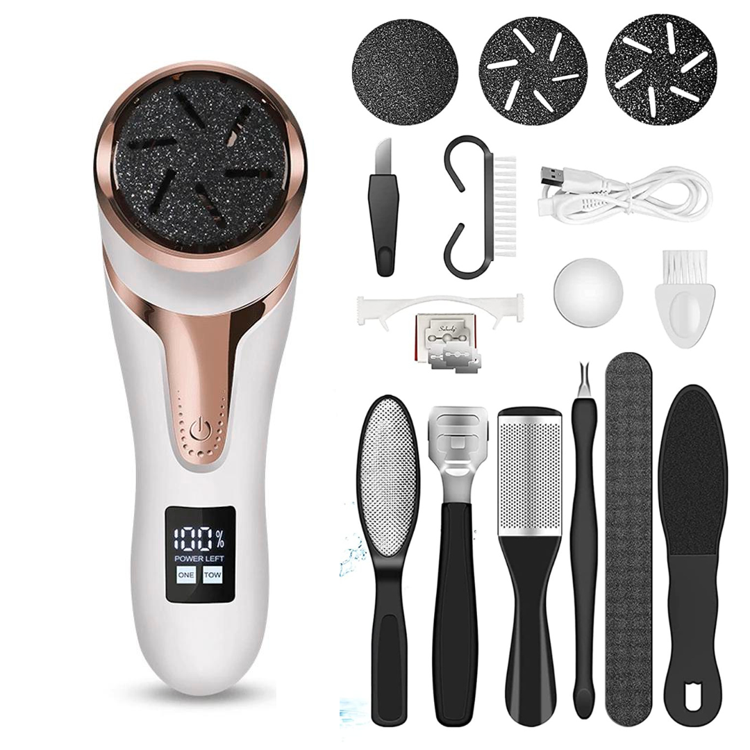 Kit Eliminador de Callos Recargable con Accesorios