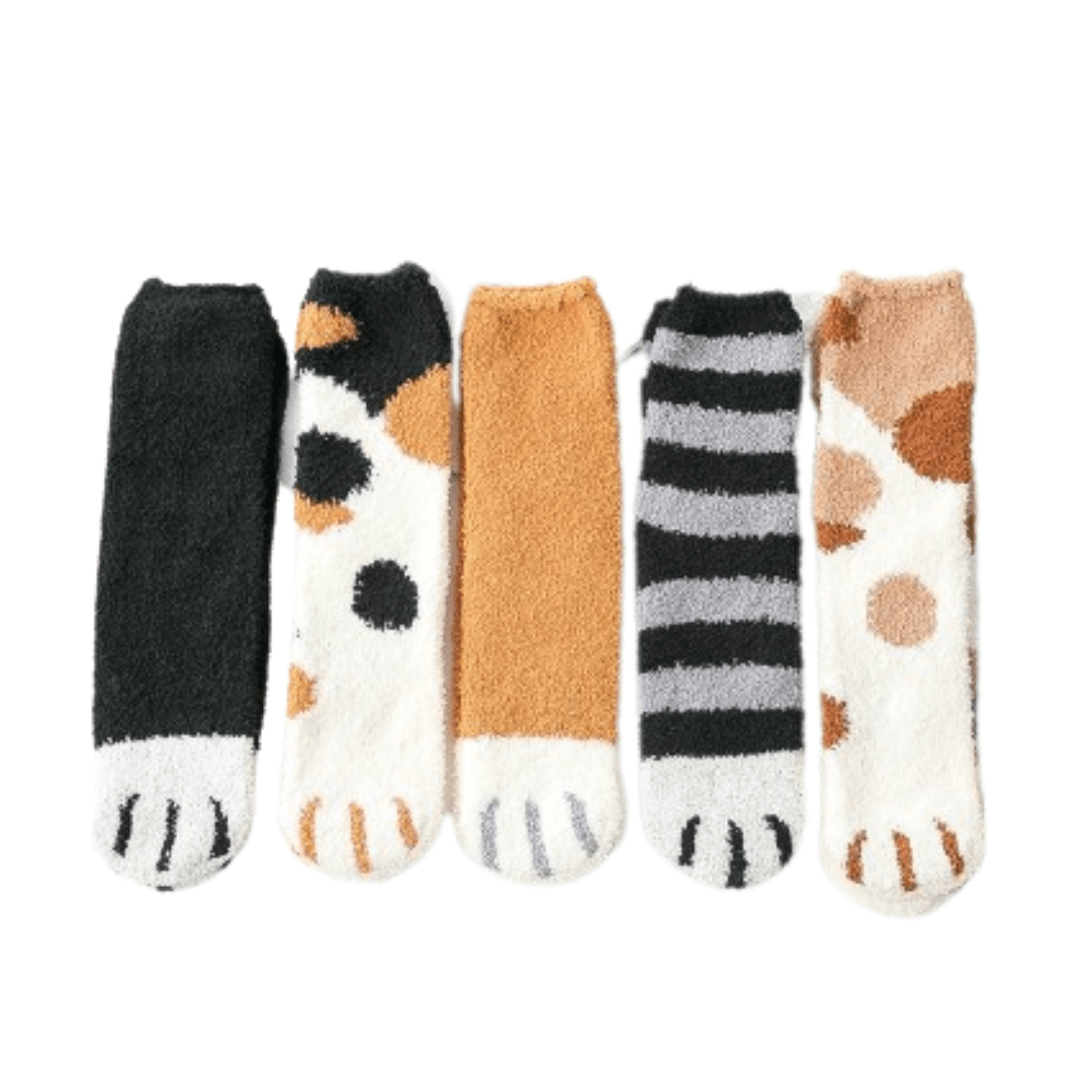 5 Pares de Medias de Invierno estilo Patitas de Gato - Muy Moderna Uruguay