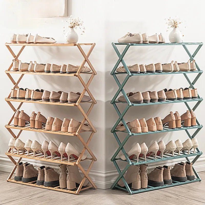 Estantería de Bambú Plegable para Zapatos 4 Estantes - Muy Moderna Uruguay