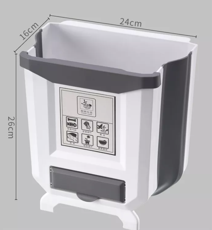 Basurero Plegable Cubo de Basura Colgante