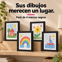 Pack x4 Marcos para Dibujos Infantiles