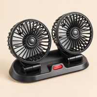 Ventilador para Auto 12 V Doble Cabezal — Más Aire en tus Viajes