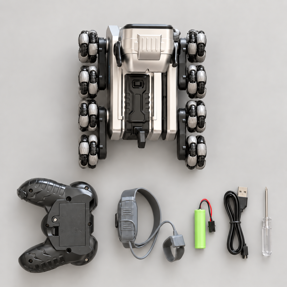 Perro Robot con Control Remoto y por Gestos, Luces y Música
