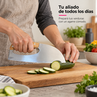 Cuchillo Chef Ergonómico TATSU Kuma con Funda de Cuero
