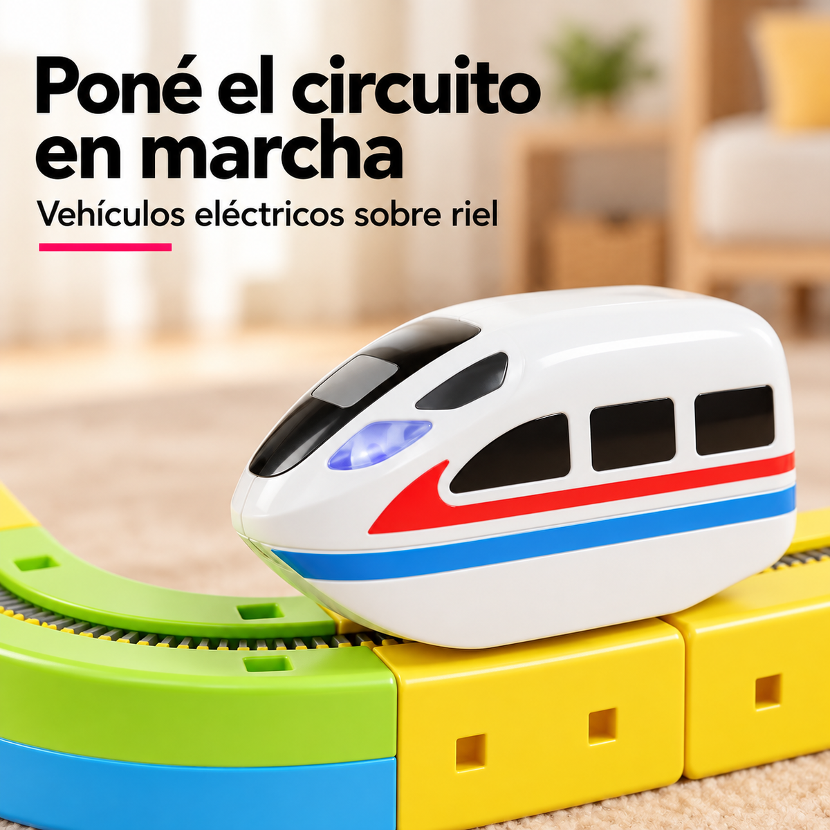 Pista 3D Eléctrica Armable de 121 Piezas con 2 Vehículos