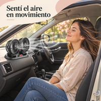 Ventilador para Auto 12 V Doble Cabezal — Más Aire en tus Viajes