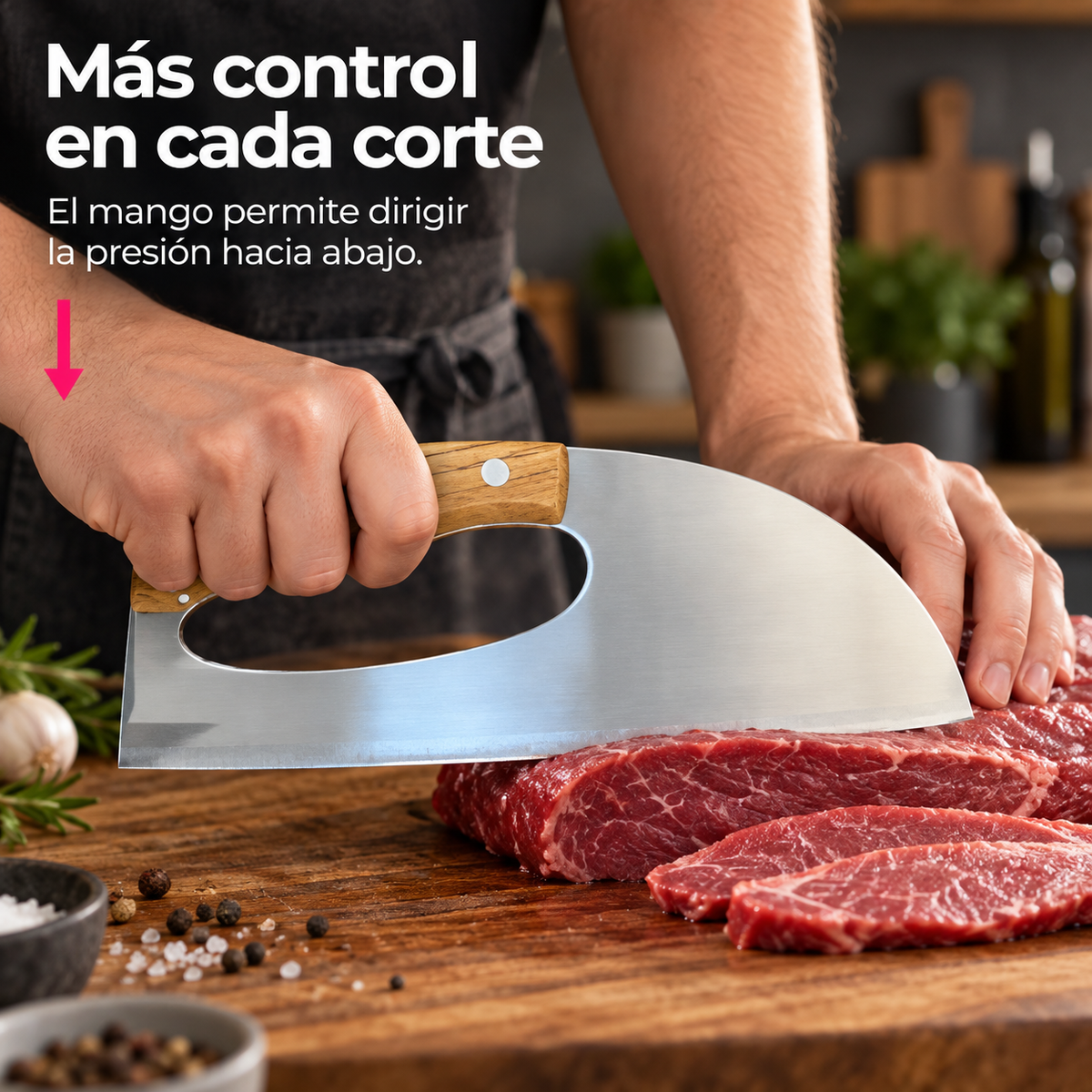 Cuchillo Chef Ergonómico TATSU Kuma con Funda de Cuero