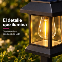 Luces Solares LED para Jardín con Estaca · Pack de 6