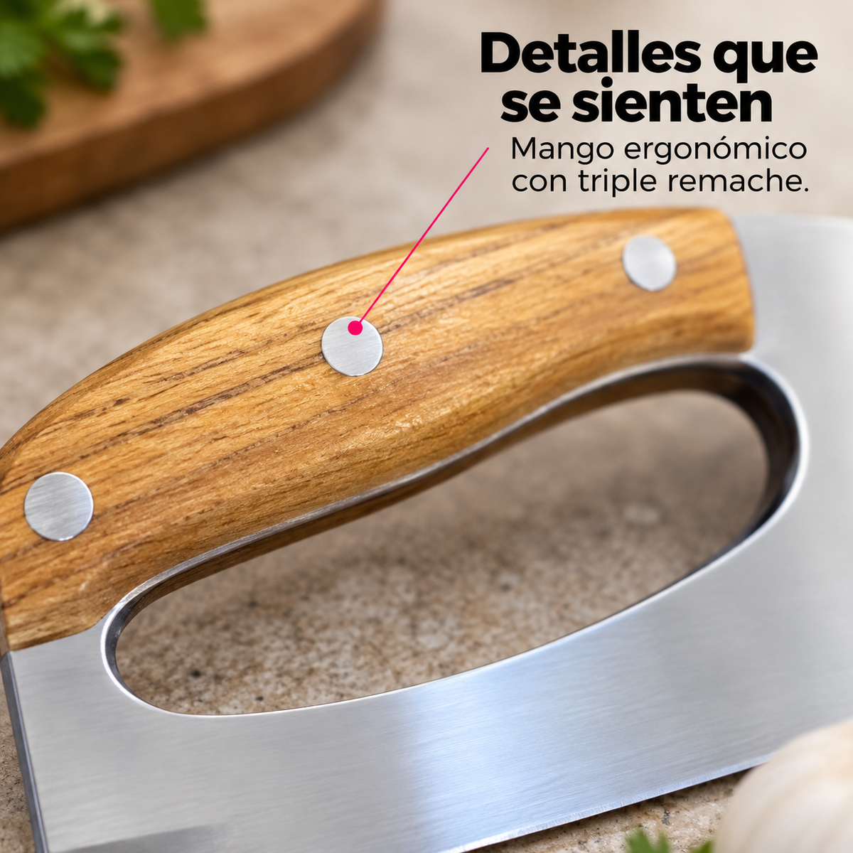 Cuchillo Chef Ergonómico TATSU Kuma con Funda de Cuero