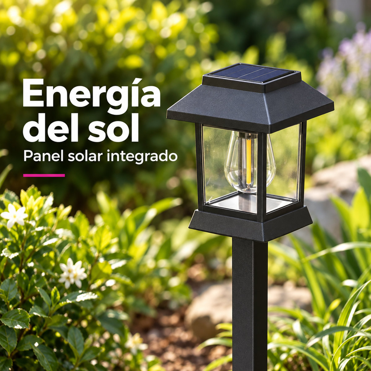 Luces Solares LED para Jardín con Estaca · Pack de 6