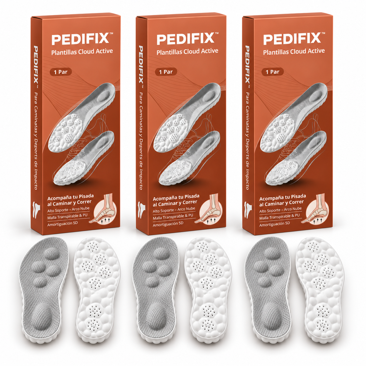 Plantillas Ortopédicas Pedifix Cloud Active