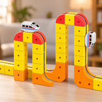 Pista 3D Eléctrica Armable de 121 Piezas con 2 Vehículos