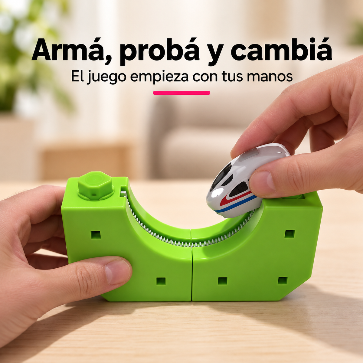 Pista 3D Eléctrica Armable de 121 Piezas con 2 Vehículos