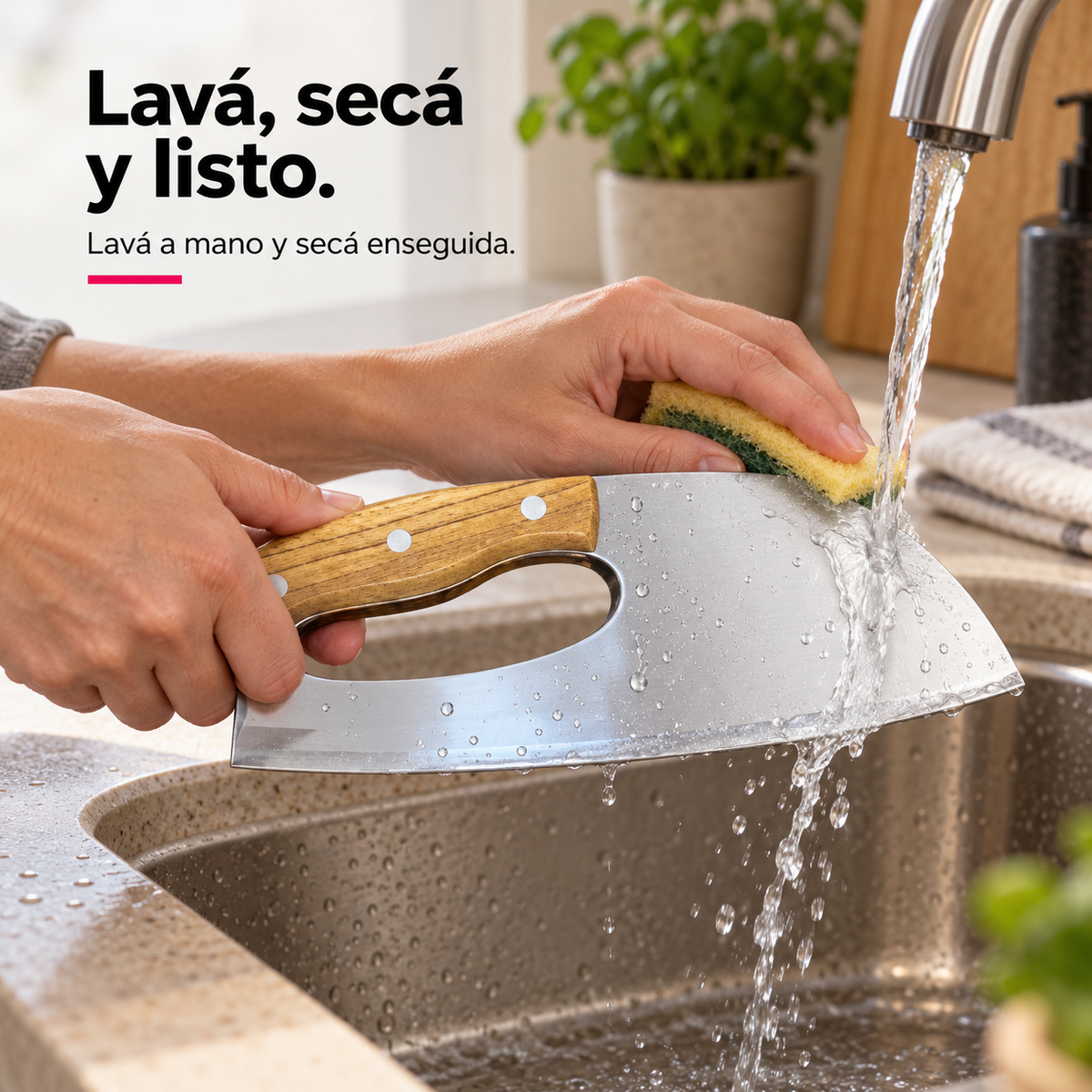 Cuchillo Chef Ergonómico TATSU Kuma con Funda de Cuero