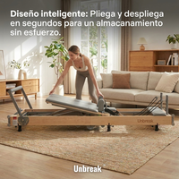 Cama Pilates Reformer Plegable Profesional Con Accesorios Unbreak™