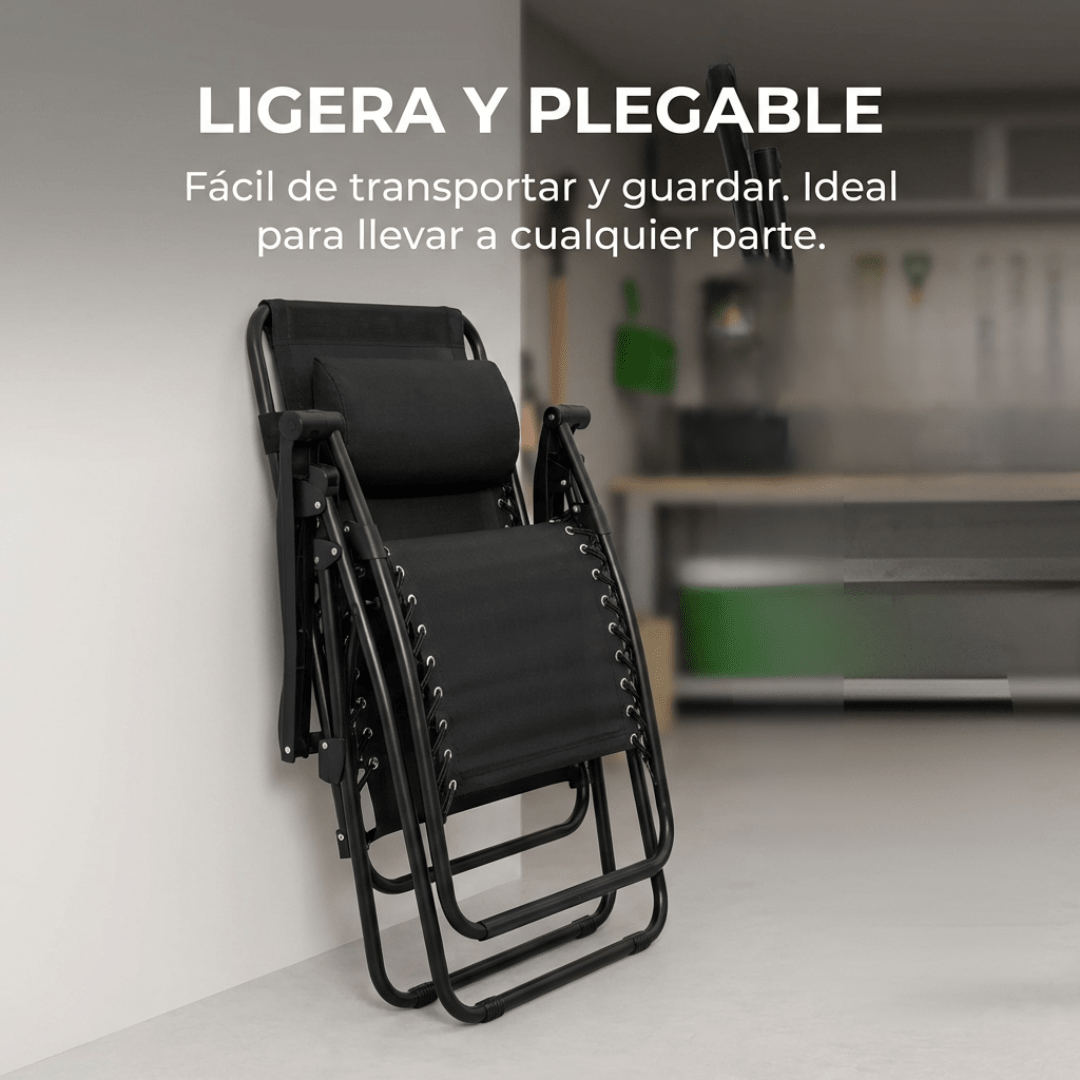 Reposera Reclinable Gravedad Cero Plegable - Muy Moderna Uruguay