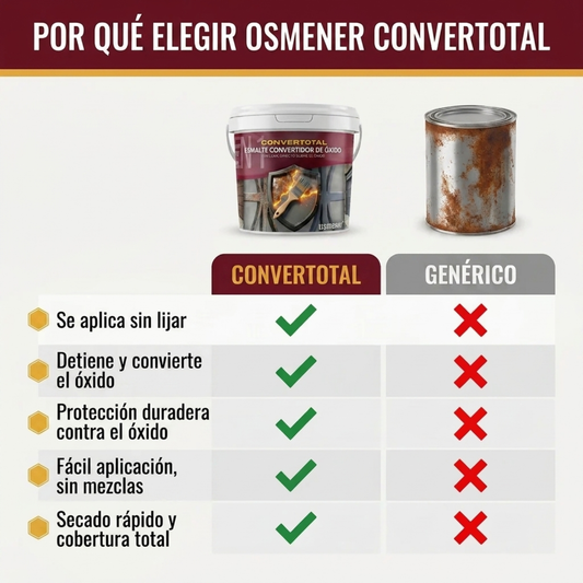 Esmalte Convertidor De Óxido Convertotal Pintura Antióxido 1 Litro