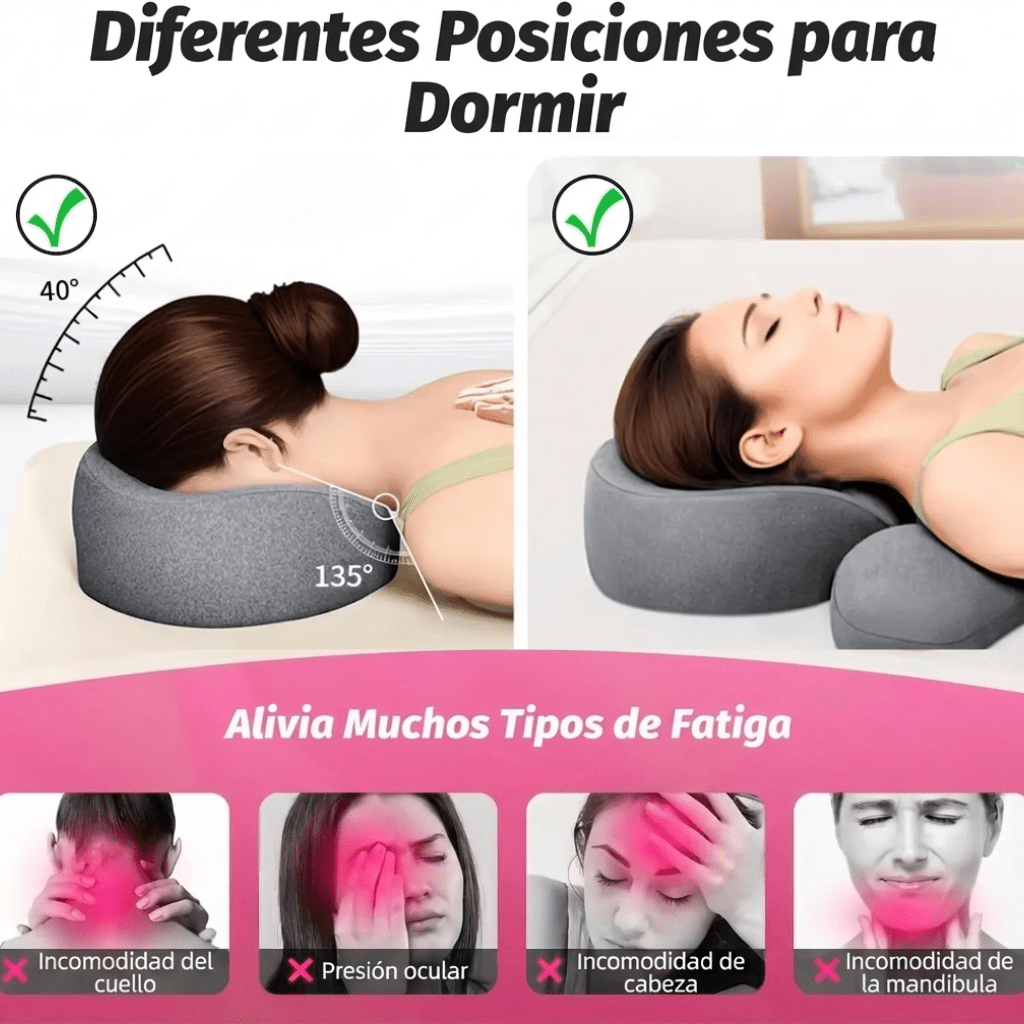 Almohada Viscoelástica De Apoyo Boca Abajo para Masajes - Muy Moderna Uruguay