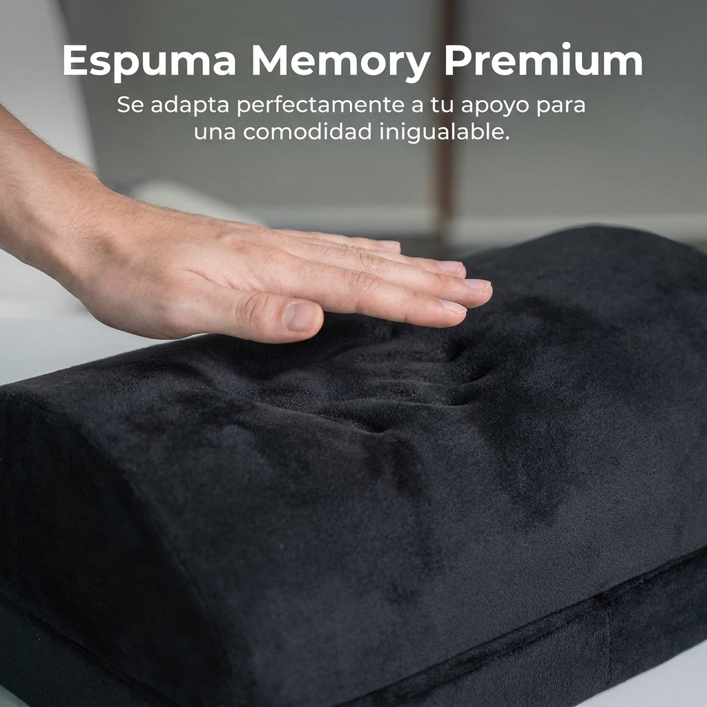 Reposapiés Ergonómico Espuma Memory Escritorio Oficina Suave
