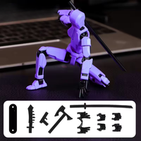 Set 6 Figuras Articuladas Dummy 13 Impreso 3D + Armas