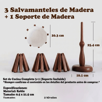 Set x3 Salvamantel de Madera de Roble - muymo hogar - Muy Moderna Uruguay