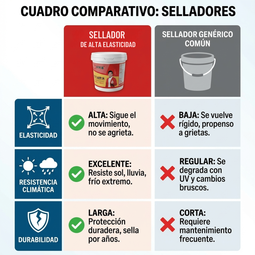 Impermeabilizante de Alta Elasticidad Para Techos Y Cemento 1L - Muy Moderna Uruguay