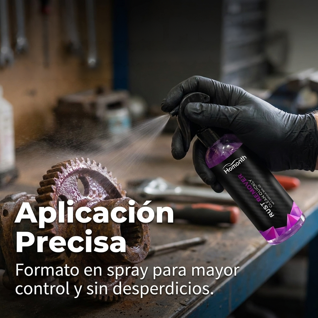 Spray Quitaóxido 100ml Kit Paño Esponja Ácido Cítrico Metal