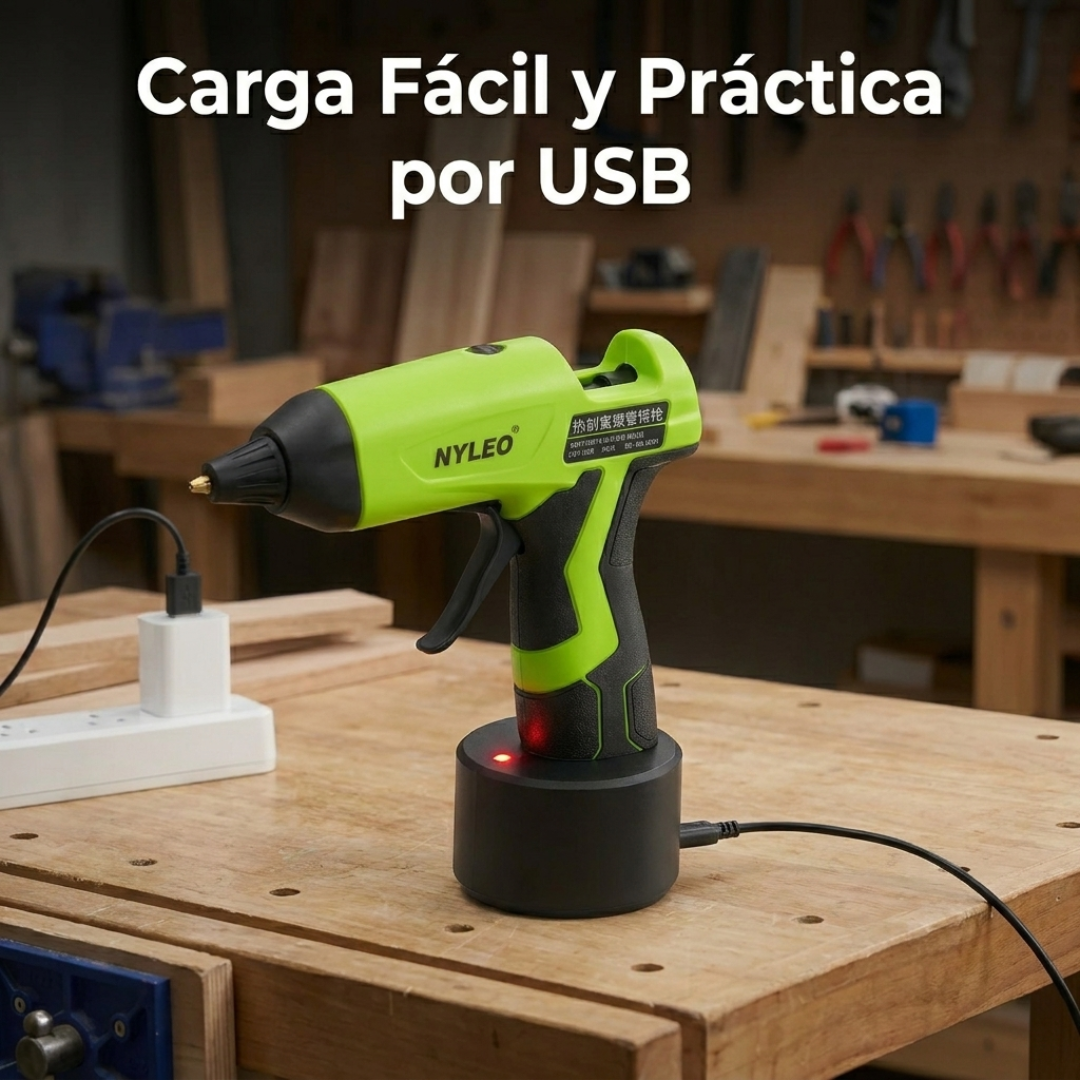 Pistola de Silicona Inalámbrica – Sin Cables Sin Límites