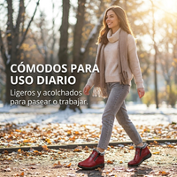Botines Abrigados con Forro Afelpado - Símil Cuero para Invierno