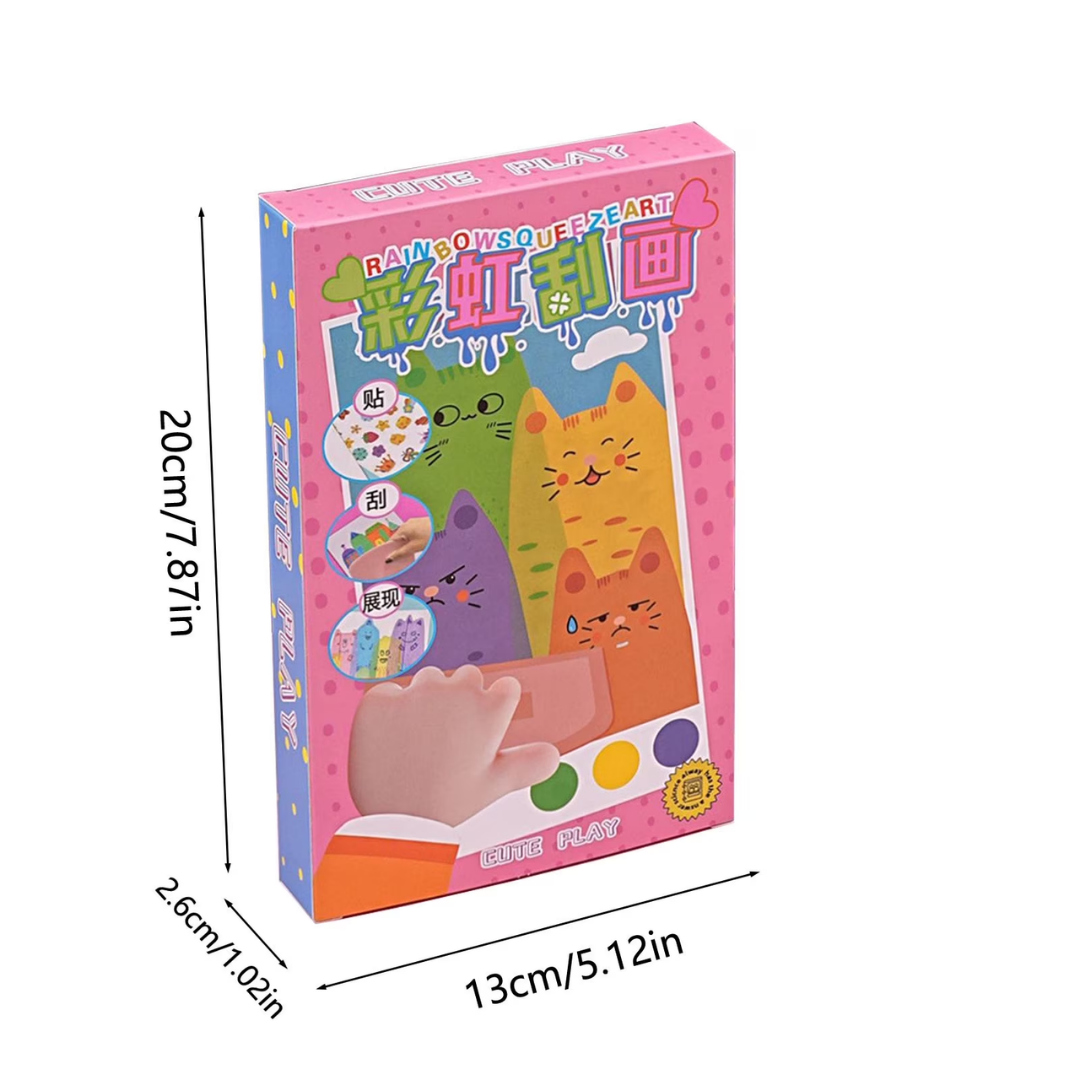 Kit Scratch Arcoíris 20 Tarjetas para Raspar - Manualidad Creativa Infantil