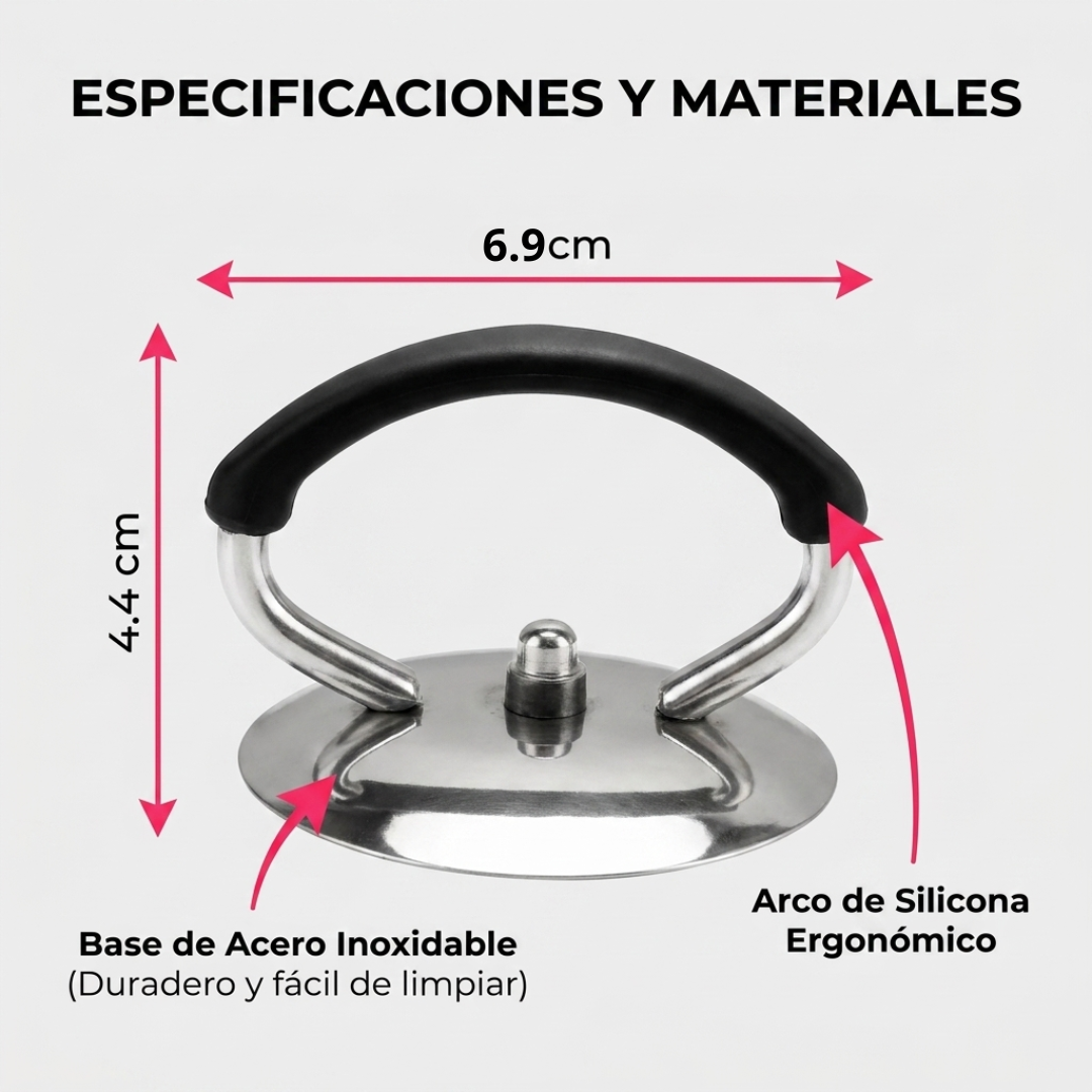 Set 6 Mangos de Silicona Universal para Tapa de Olla