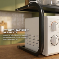 Estante Organizador para Microondas de Hierro