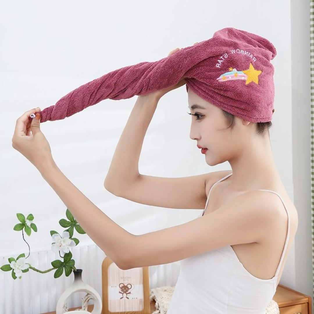 Toalla para Cabello de Secado Rápido