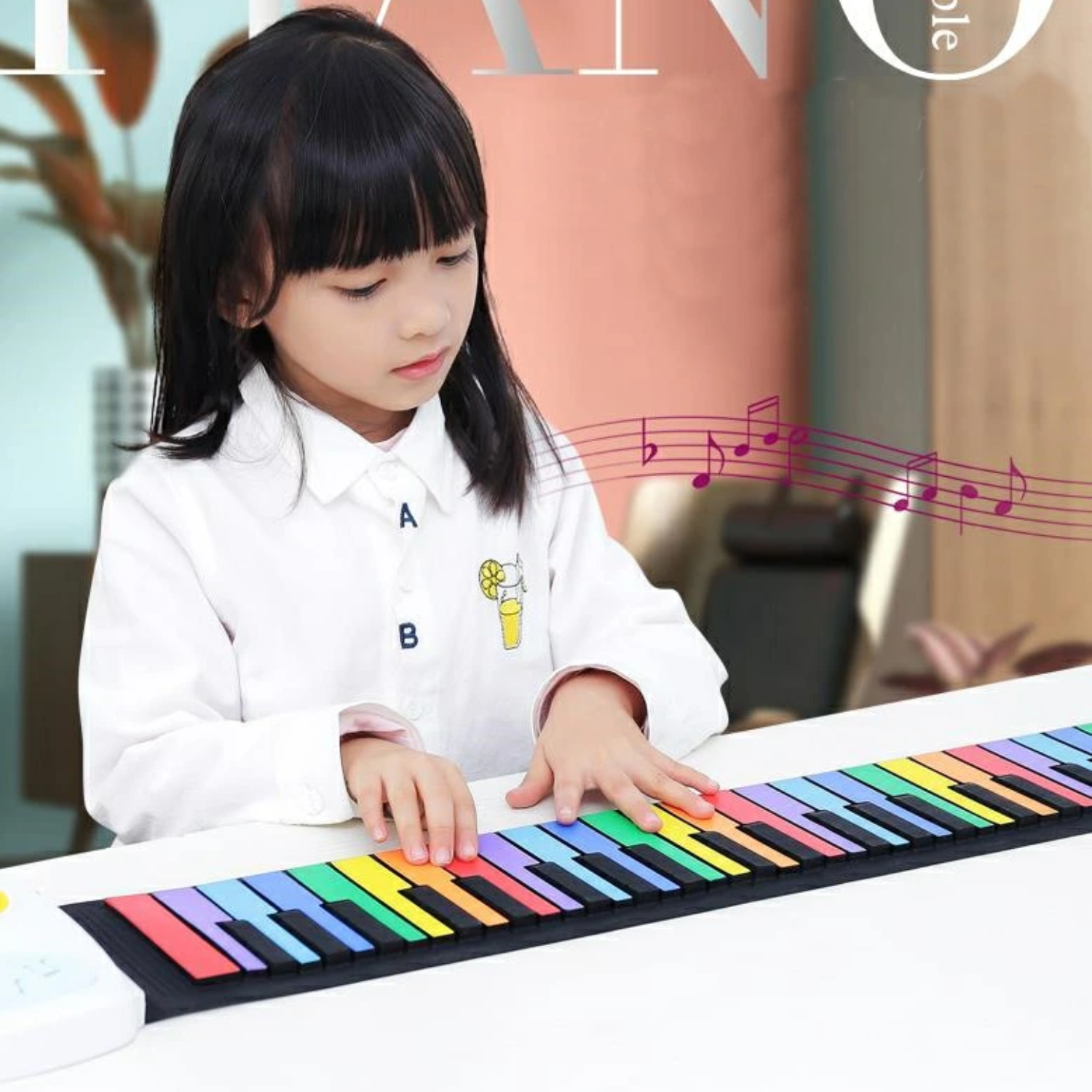 Piano Teclado Infantil 49 Teclas Juguete Educativo Con Micrófono