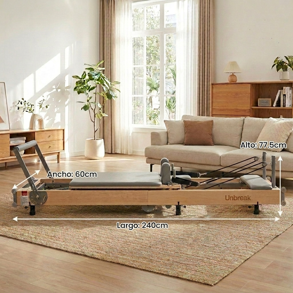 Cama Pilates Reformer Plegable Profesional Con Accesorios Unbreak™