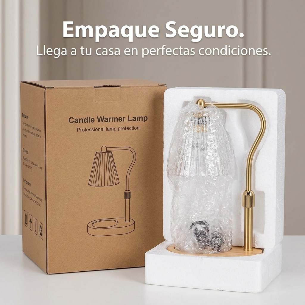 Lámpara Calentadora Velas Regulable Sin Llama Temporizador
