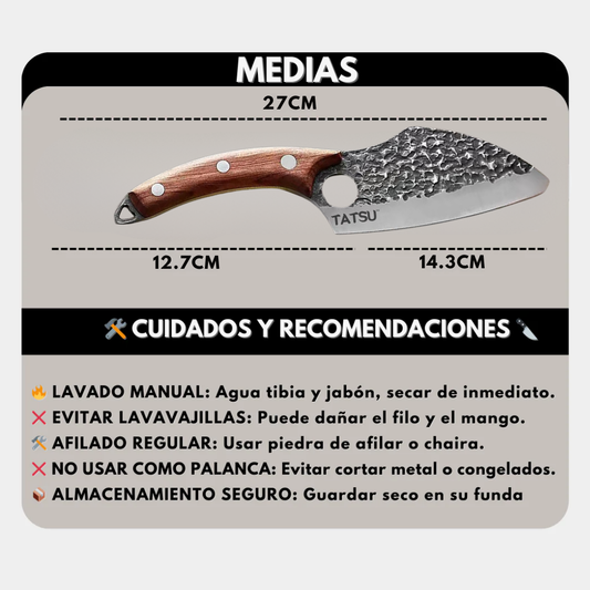 Cuchillo Japonés TATSU™ modelo Kaizen con Funda
