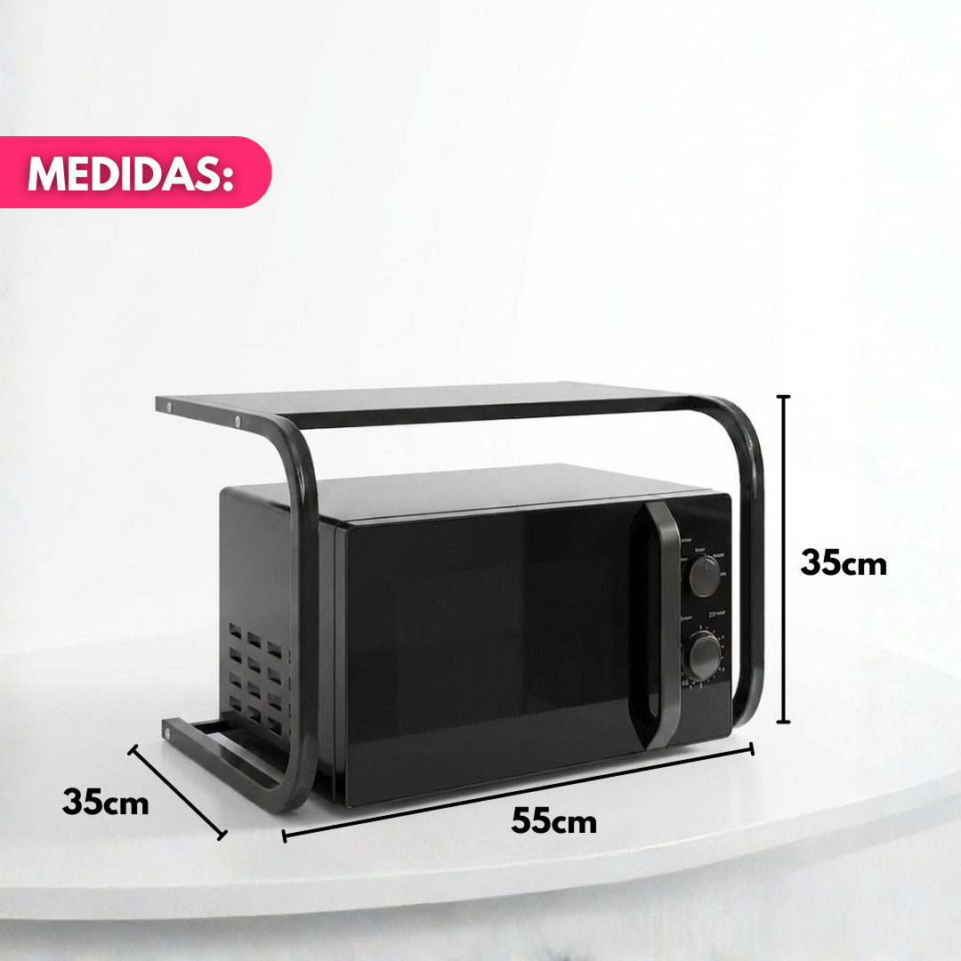 Estante Organizador para Microondas de Hierro