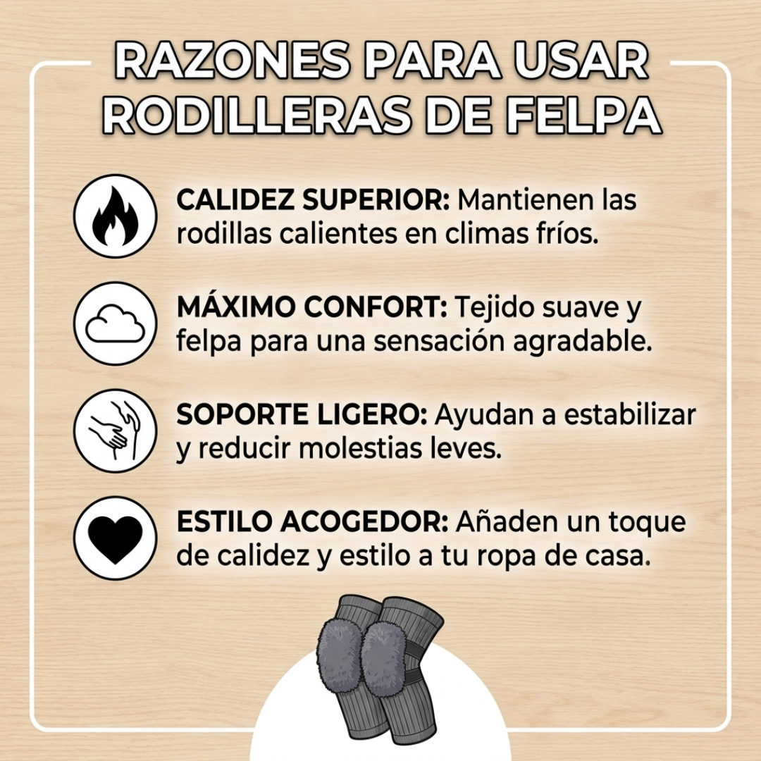Rodilleras Abrigadas Térmicas Largas para Invierno