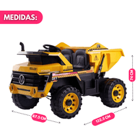Camión Volquete Eléctrico Infantil 12V 4x4 Con Descarga - Muy Moderna Uruguay