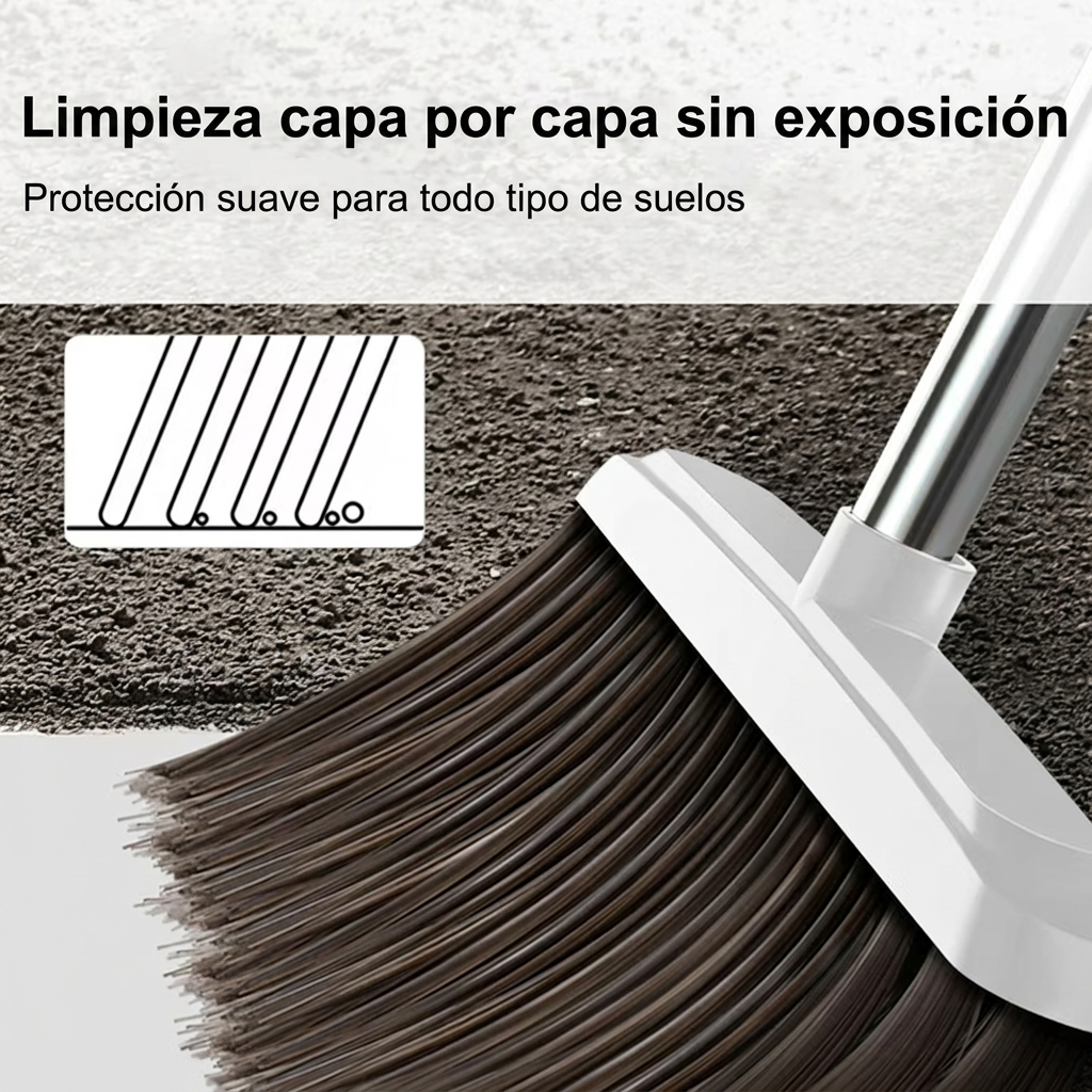 Set de Escoba y Pala Atrapa Pelos de 90cm
