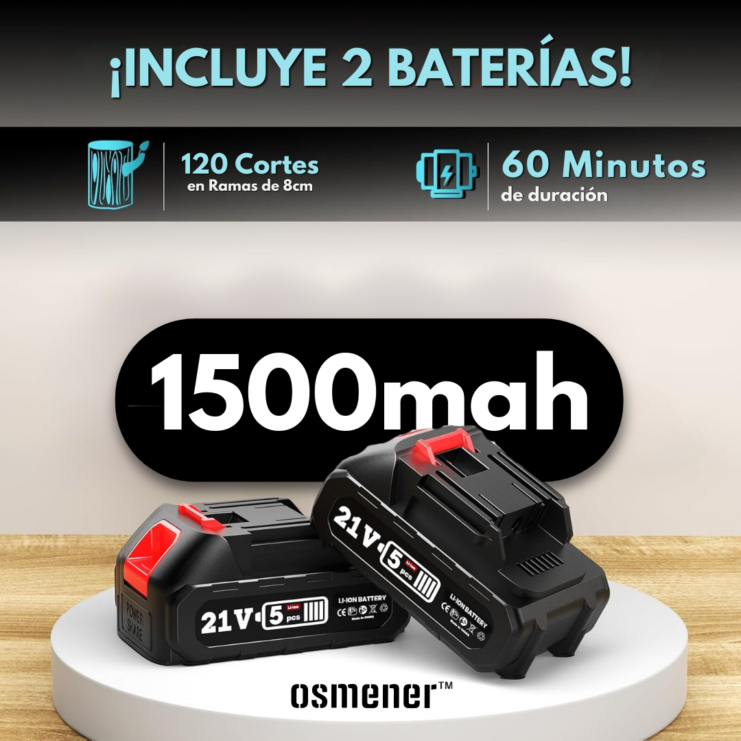 Mini Motosierra con Dos Baterías Osmener™