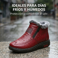 Botines Abrigados con Forro Afelpado - Símil Cuero para Invierno