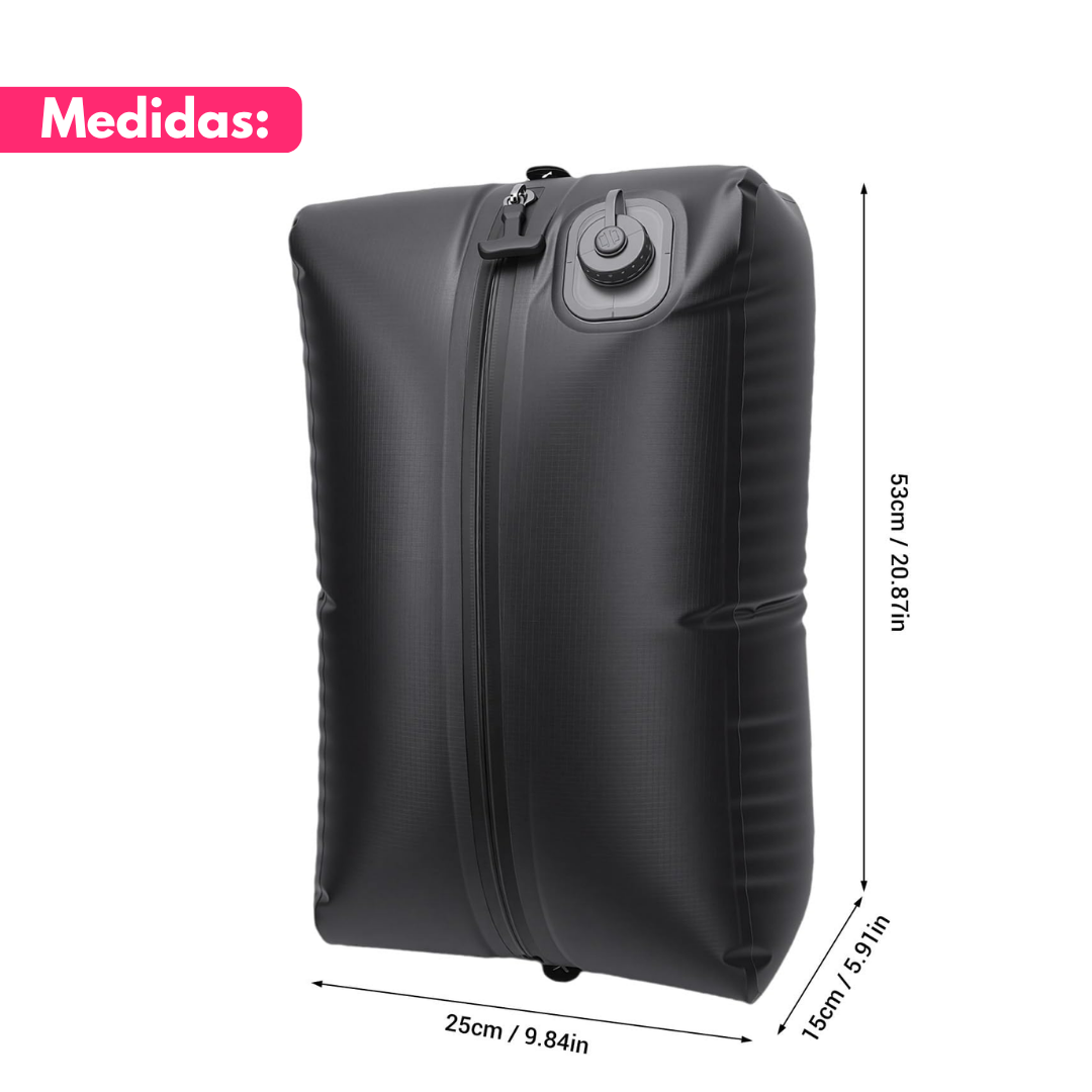 Bolsa de Vacío para Ropa de Viaje 20L con Bomba Integrada Recargable para Valija