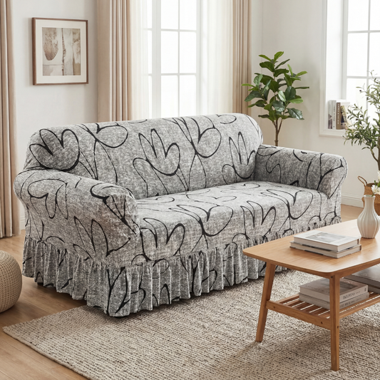 Funda Sillon Elastizada Cubre Sofá Con Falda - Muymo Hogar