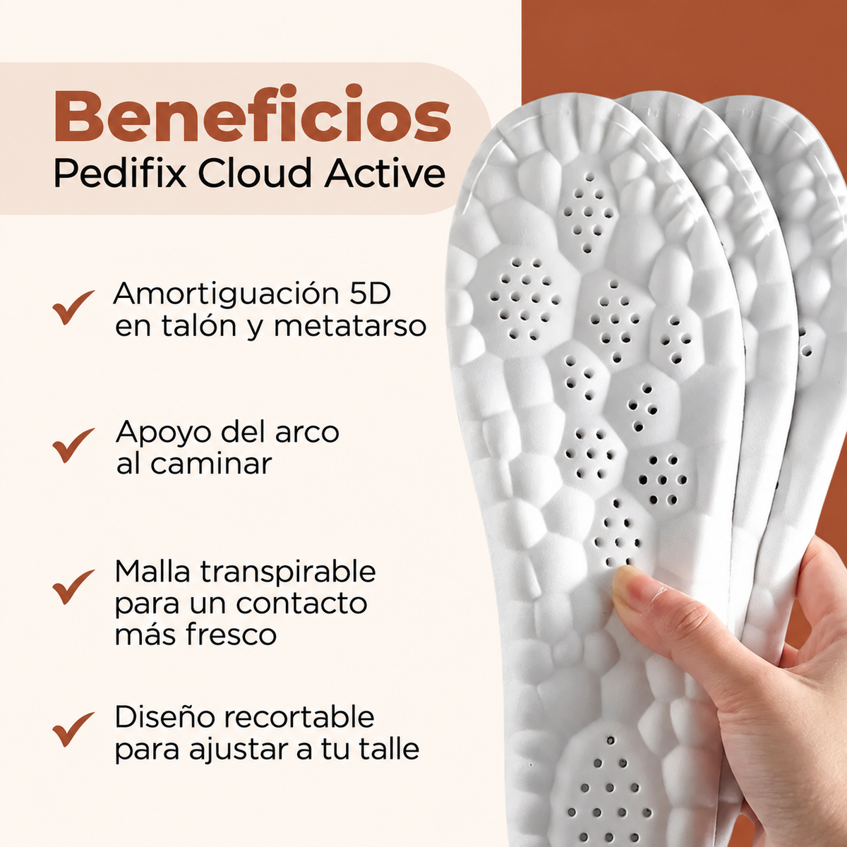 Plantillas Ortopédicas Pedifix Cloud Active