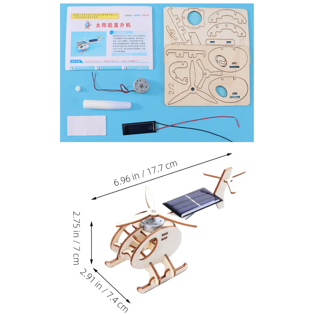 Kit STEM de Madera para Armar – Robot Solar Educativo para Niños